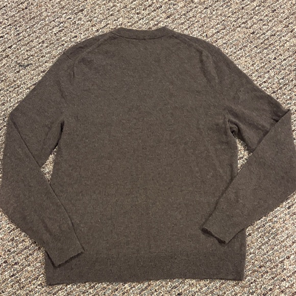Theory Cashmere Chocolate Crewneck Sweater - Picture 5 of 5